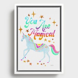 You Are Magical - Unicorn Framed Canvas