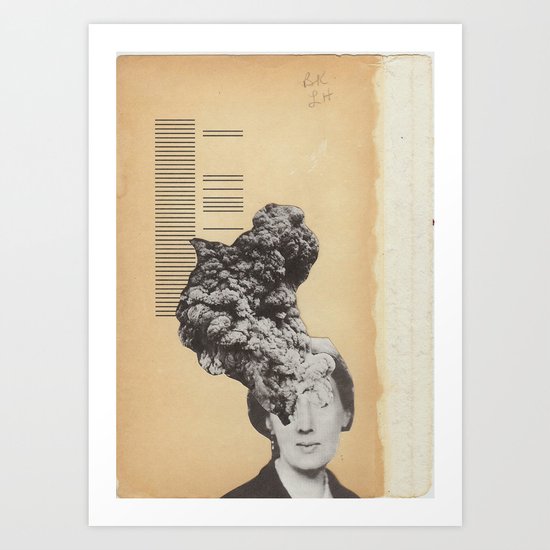 actual collage. no digital bullshit. Art Print