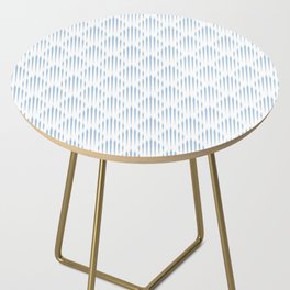 Pale Blue Abstract Pattern Side Table
