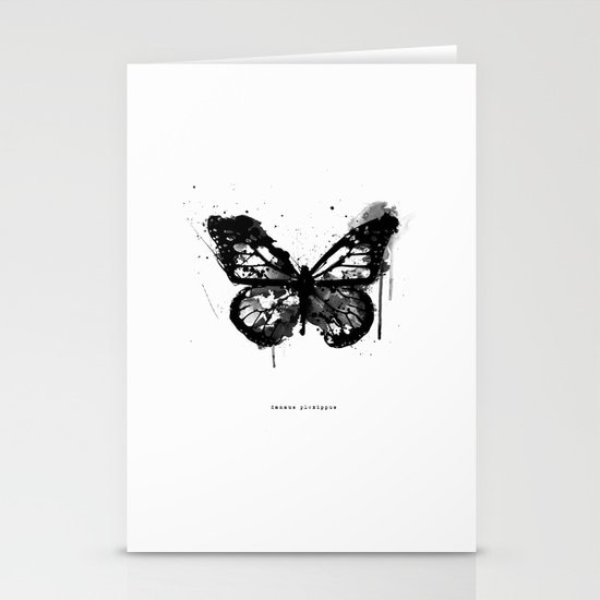 Black Monarch Stationery Cards