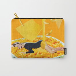 Cheese Dreams Carry-All Pouch | Curated, Macncheese, Collage, Popart, Food, Retro, Cheese, Macaroniandcheese, Midcentury, Macandcheese 