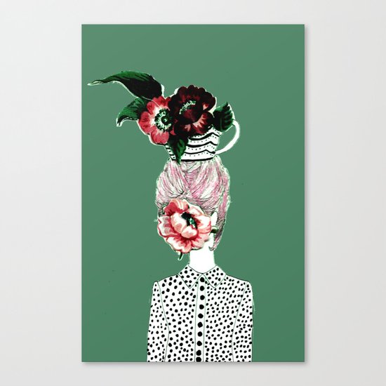 Tea Girl Canvas Print