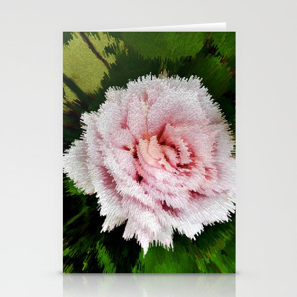 Pink rose extrusion Stationery Cards