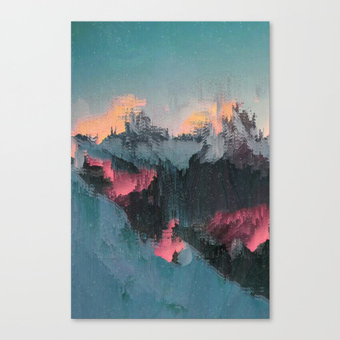 Glitched Landscapes Collection #1 Canvas Print