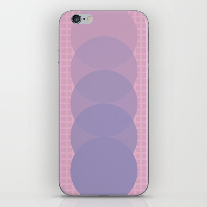 Grid retro color shapes 6 iPhone Skin
