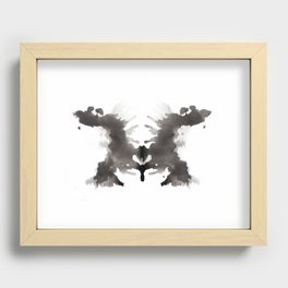 Rorschach test 3 Recessed Framed Print
