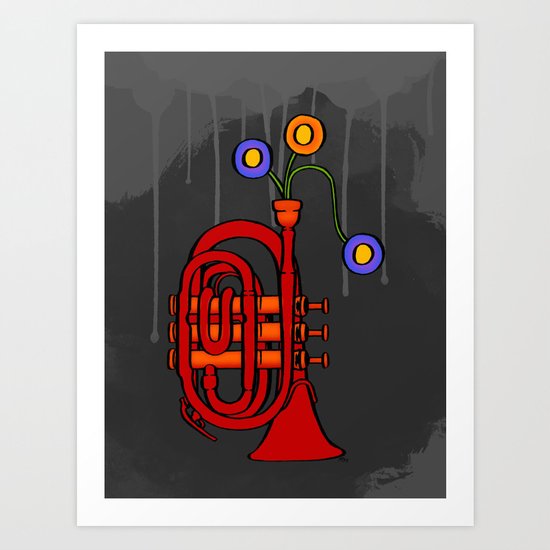 Happy to see my pocket trumpet Art Print