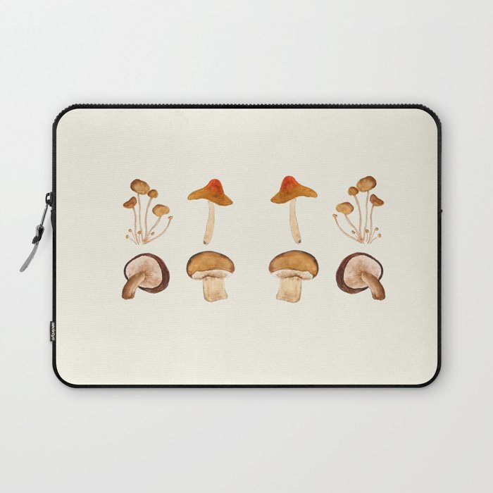 mushroom watercolor painting Laptop Sleeve