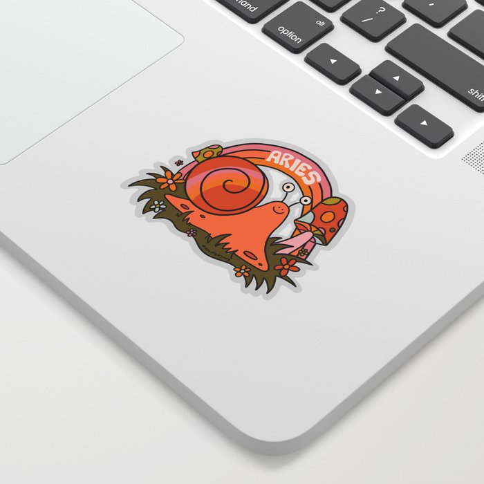 Aries Snail Sticker