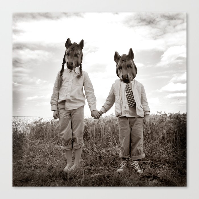 Sister and Brother Canvas Print