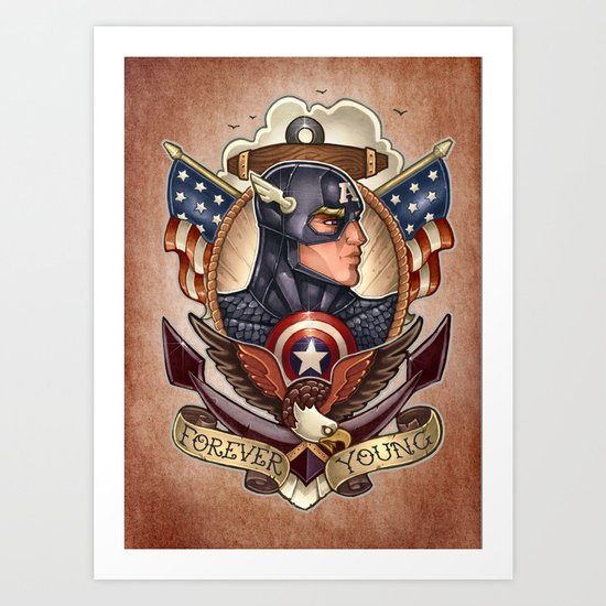 FOREVER YOUNG Art Print