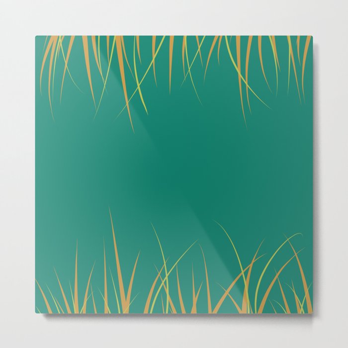 Natural Grass Metal Print