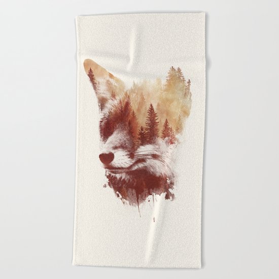 Blind fox Beach Towel
