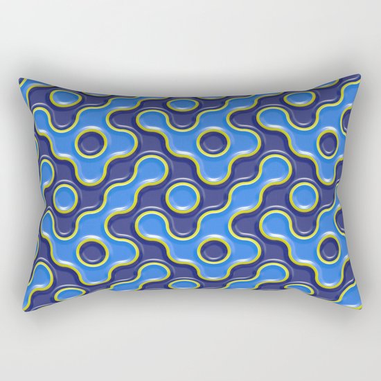 pattern blue 7 Rectangular Pillow