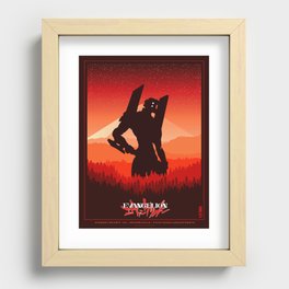 Evangelion Unit 02 Illustration Recessed Framed Print