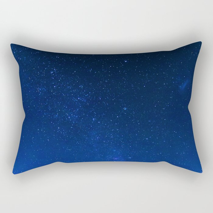 Blue Night Sky (Color) Rectangular Pillow