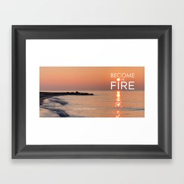 Become the Fire Notebook 2 Framed Art Print