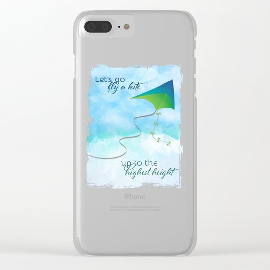 Let's Go Fly a Kite! Clear iPhone Case