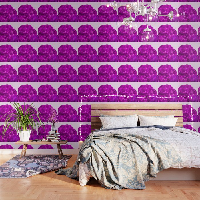 Purple Peonies On A Pink Background Decor Society6 Buyart