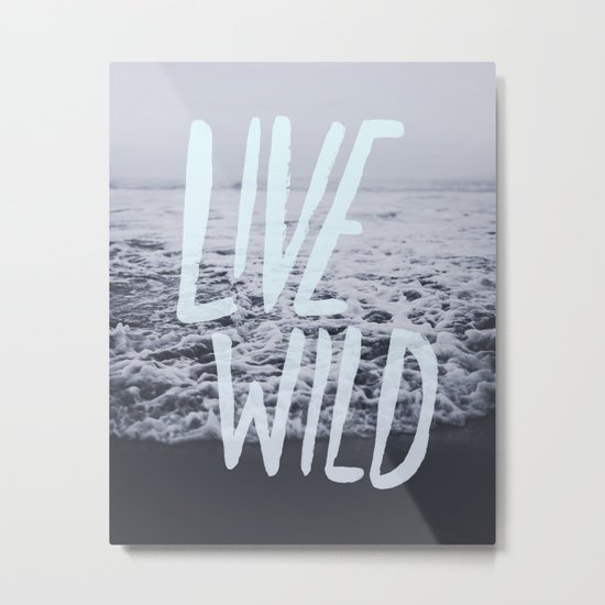 Live Wild: Ocean Metal Print
