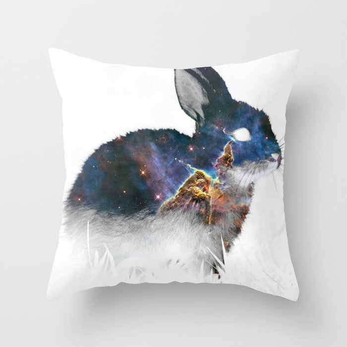 Galactic Buns Throw Pillow
