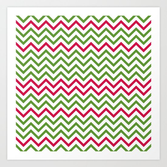Graphic Holiday Pattern Art Print