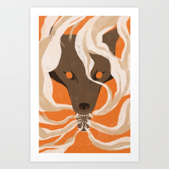 Teeth & Smoke Art Print