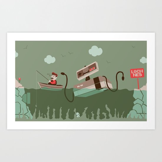 Loch NES V.2 Art Print