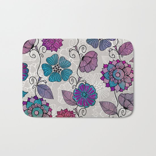 Flower Flow #2 Bath Mat