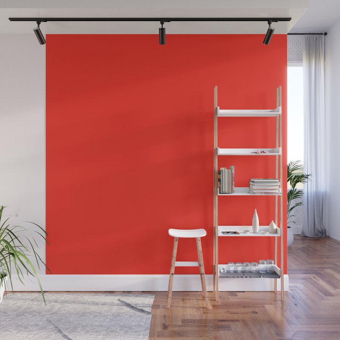 Simply Solid - Fire Engine Red Wall Mural