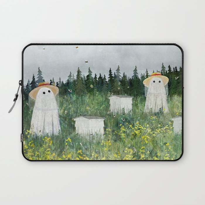 There's Ghosts By The Apiary Again... Laptop Sleeve