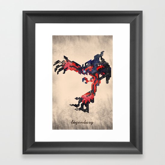 I Am Legendary Y- Geometric Framed Art Print