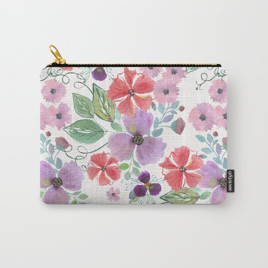 Floral pattern 7 Carry-All Pouch