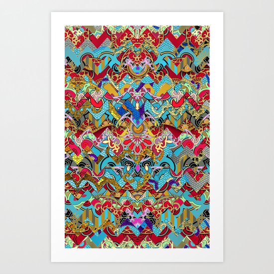 Wild Chevron- Indian Style Art Print