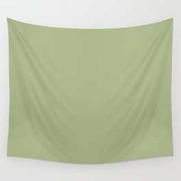 Pastel Sage Green Solid Color Pairs To Sherwin Williams Great Green SW 6430 Wall Tapestry