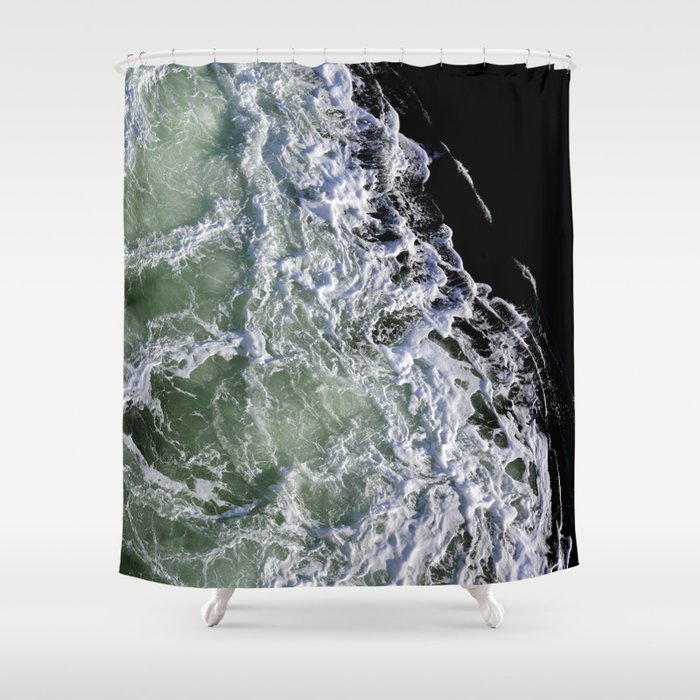 churning waters Shower Curtain