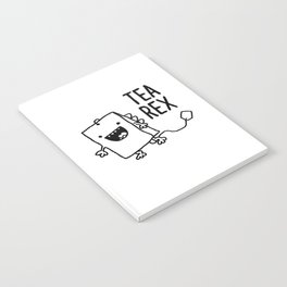 Tea Rex Funny Tea Bag T Rex Pun Notebook