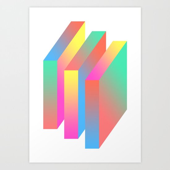 Swear Blocks Art Print