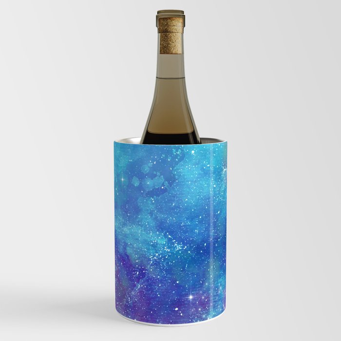 Blue Galaxy Painting Wine Chiller