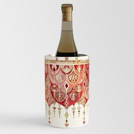Royal Red Art Deco Double Drop Wine Chiller