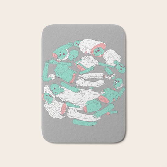 blue bodys Bath Mat