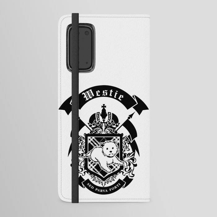 Westie "Small But Mighty" Coat of Arms Android Wallet Case