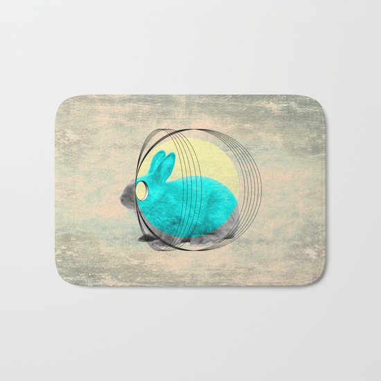 hypnotic rabbit Bath Mat