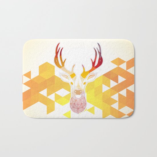 Colored Deer Bath Mat