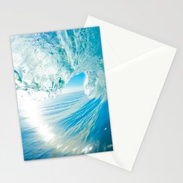 Clear Blue Wave, Surfing Heaven  Stationery Card