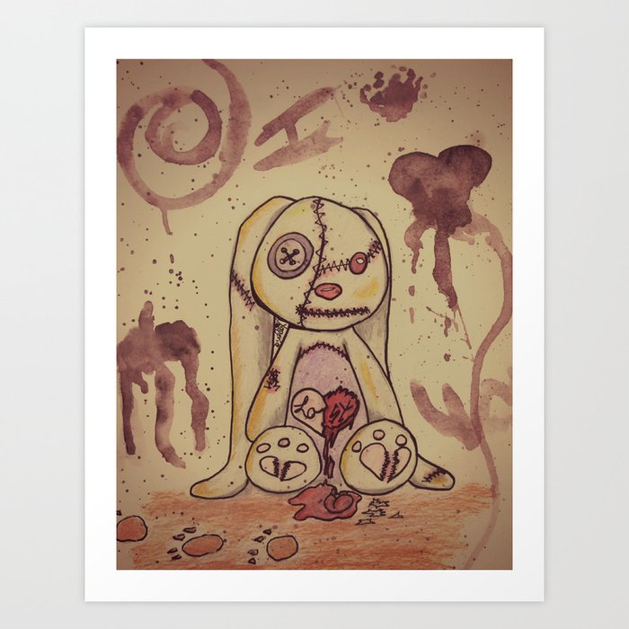 Love Lost Bunny Art Print