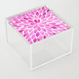 Leaves Pattern - Pink Acrylic Box