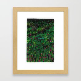 Night Meadow Framed Art Print