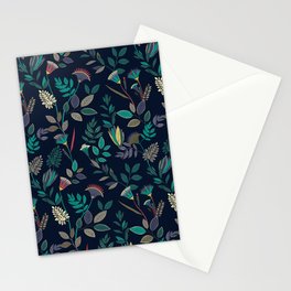 Colorful & Vivid Geometric Tropical Flowers Stationery Cards