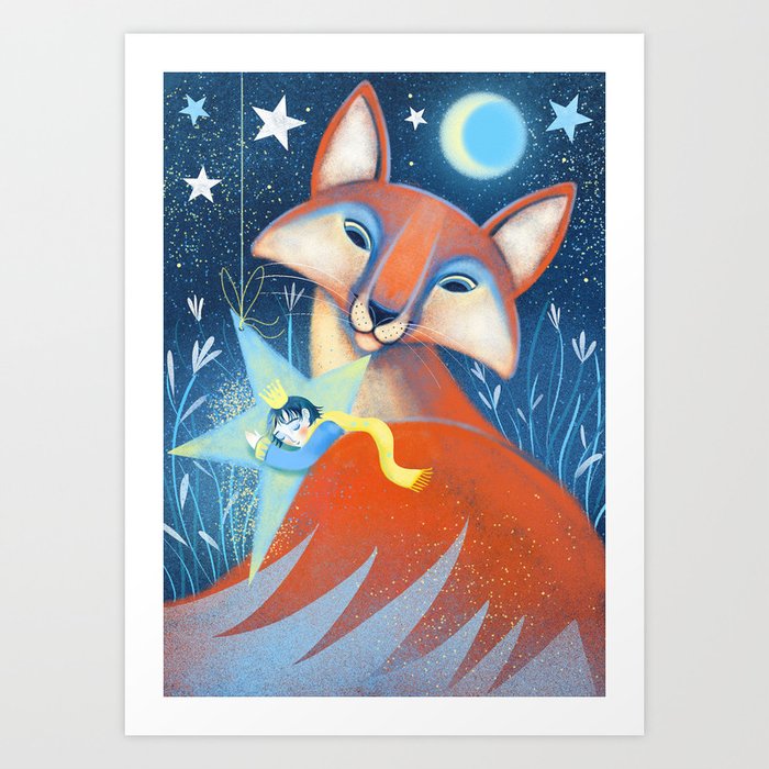 the prince&the fox Art Print
